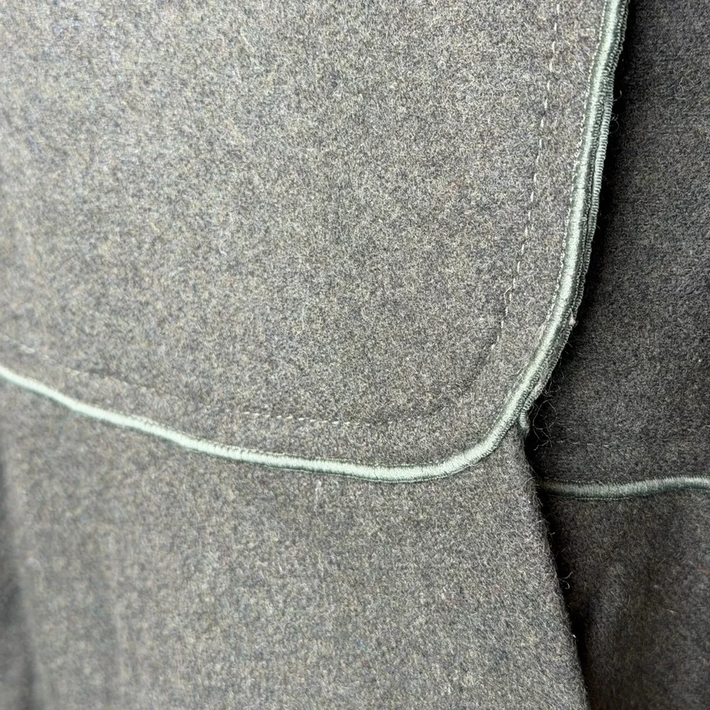 Banana Republic Double-Breasted Green Italian Wool Military Style Jacket‎